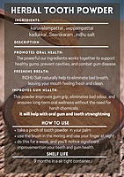 Natural Herbal Tooth Powder